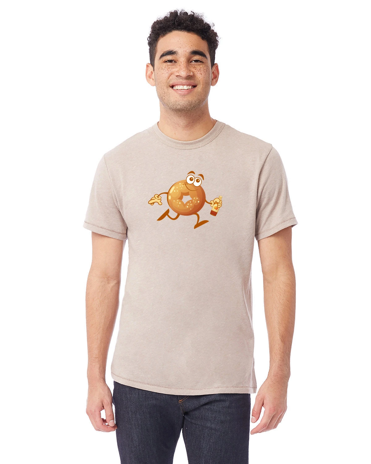 Unisex Running Cider Donut Tee 1 Unisex Running Cider Donut Tee