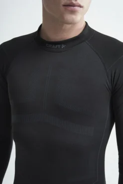 Craft Men's Active Intensity Crewneck Baselayer - Black/Asphalt (1907933-999995) -Saucony || BROOKS || Hoka Shop 1907933 999995 Active Intensity CN LS C3 Preview
