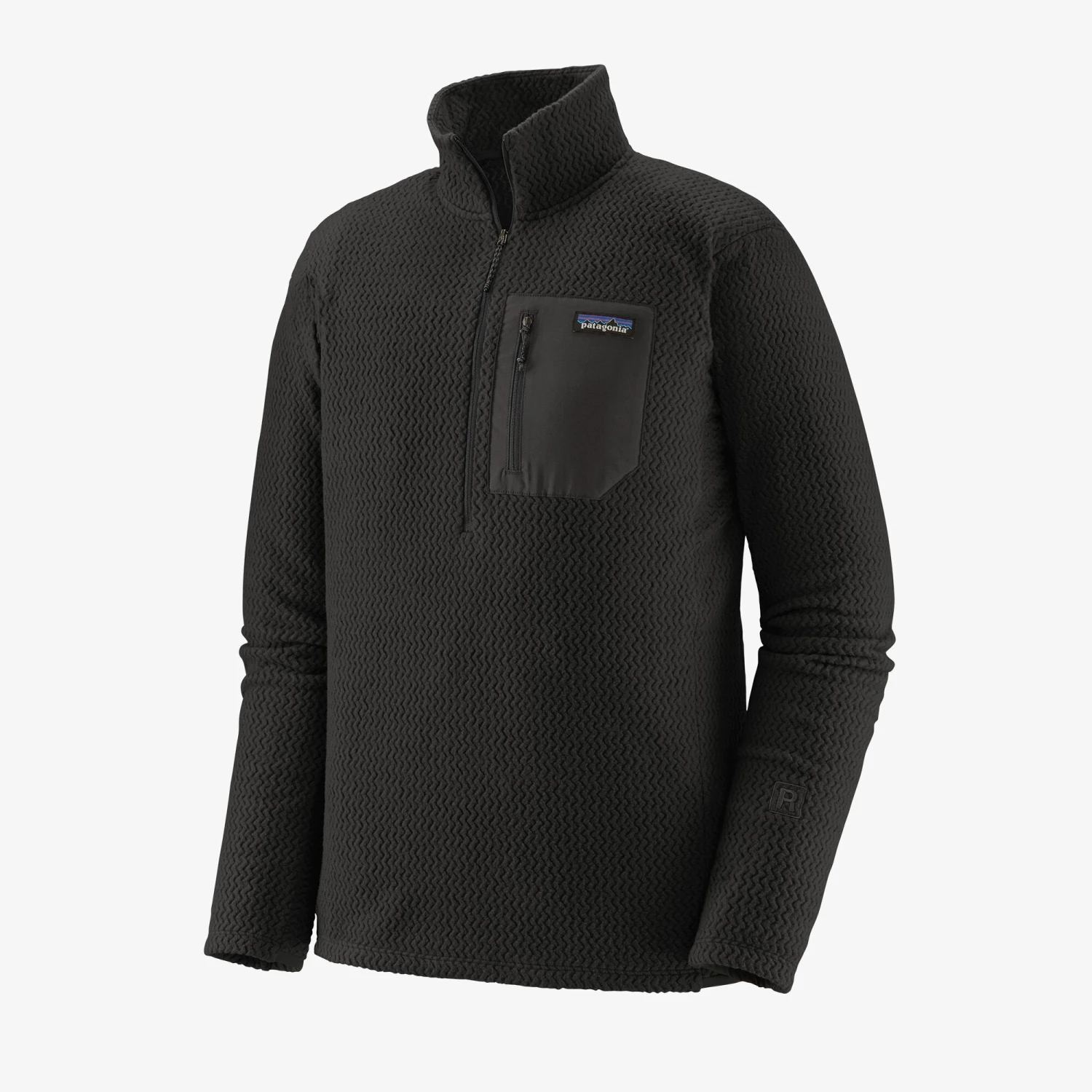 Patagonia Men's R1 Air Zip Neck - Black (40245BLK) 3 Patagonia Men's R1 Air Zip Neck - Black (40245BLK) - Image 3
