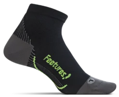 Feetures! Plantar Relief Ultra Light Quarter Sock - Black (PF2501)