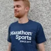Marathon Sports Men's Logo Tee - Navy/White (M LOGO TEE 1)