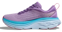 HOKA Women's Bondi 8 -Saucony || BROOKS || Hoka Shop hoka womens bondi 8 running shoe chalk violet pastel lilac purple 4