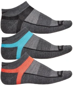 Saucony Women's Inferno Wool Low Cut Running Socks - Grey Assortment (S32024-060)