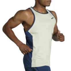 Brooks Men's Atmosphere Singlet -Saucony || BROOKS || Hoka Shop www brooksrunning com 211384 363 mb atmosphere singlet mens sleeveless running top 1