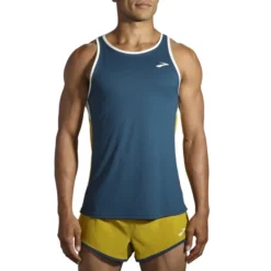 Brooks Men's Atmosphere Singlet -Saucony || BROOKS || Hoka Shop www brooksrunning com 211384 428 mv atmosphere singlet mens sleeveless running top 1